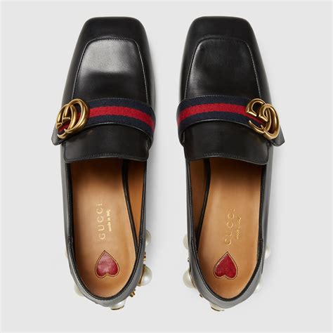 heeled loafers gucci